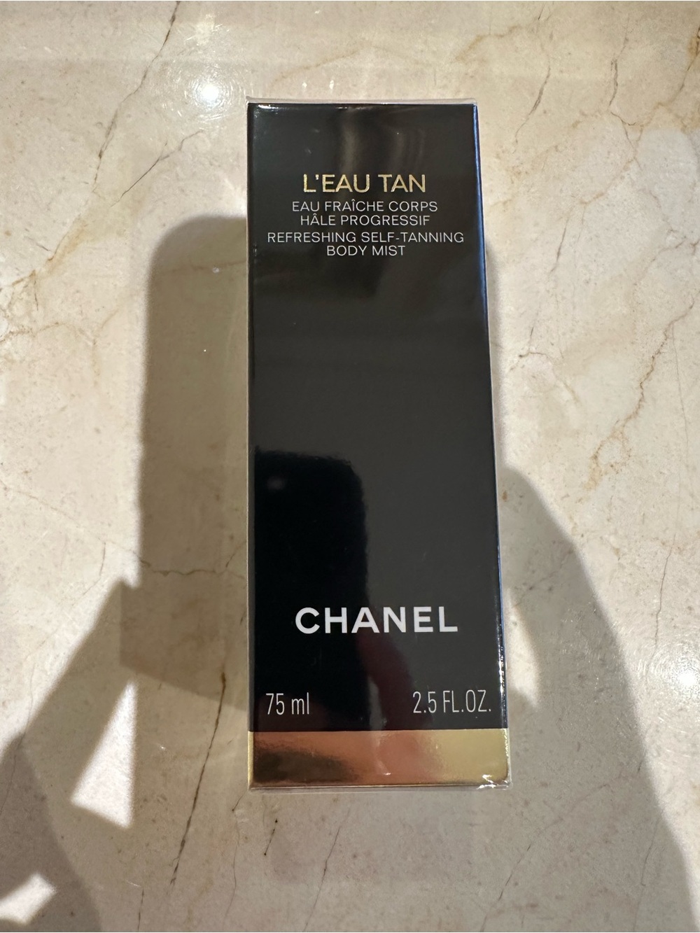 CHANEL L'EAU TAN Self-Tanning Body Mist - Black & Gold